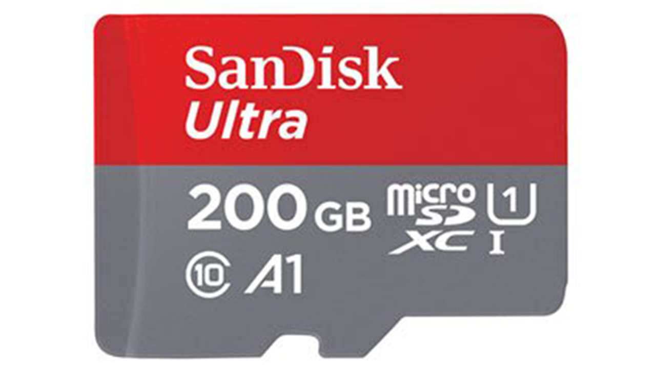 کارت-حافظه-MicroSDHC-سن-دیسک-با-ظرفیت-200-گیگابایت-به-همراه-آداپتور